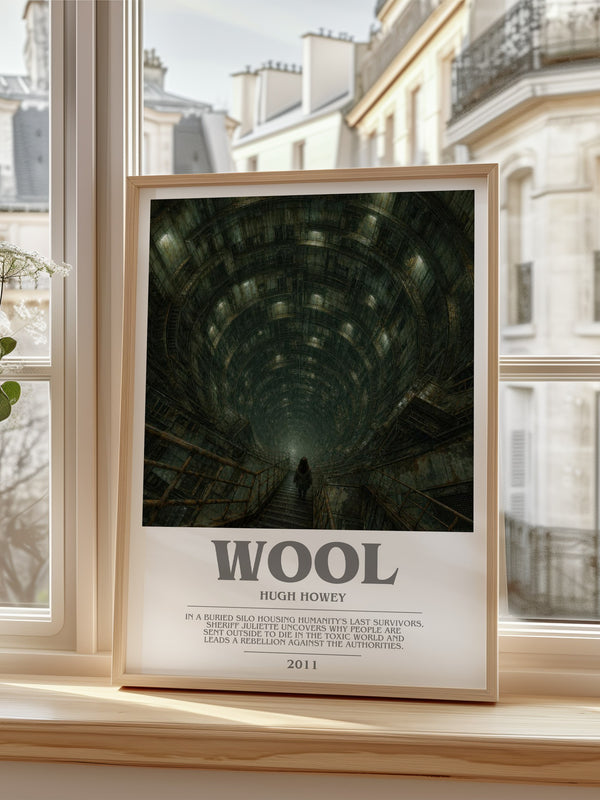 Wool bookish poster colour and style options – Hugh Howey book art