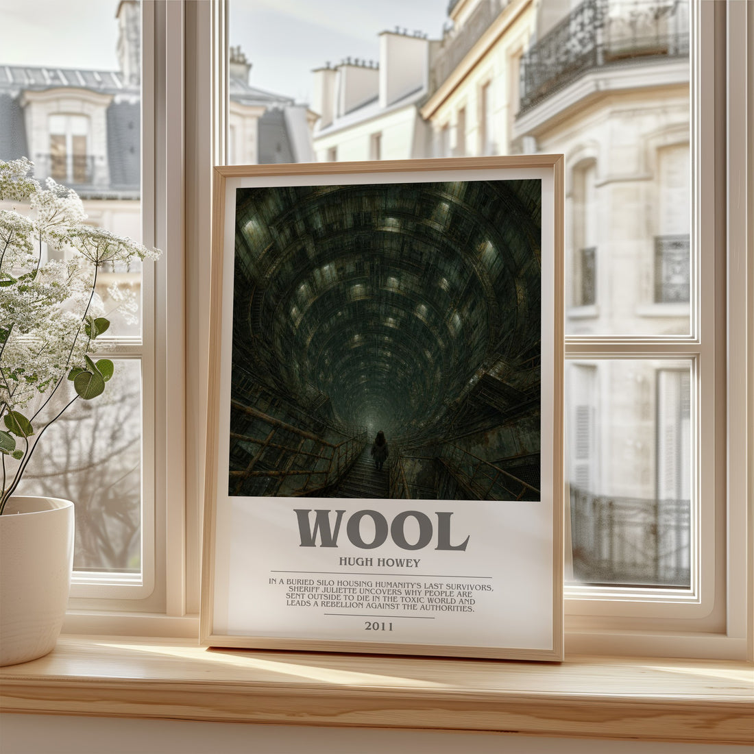 Wool bookish poster colour and style options – Hugh Howey book art