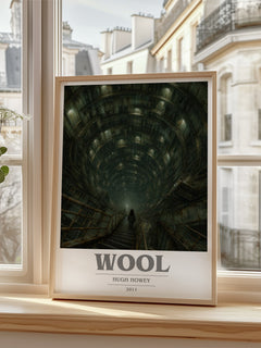 Wool book cover poster colour and style options – Hugh Howey book art