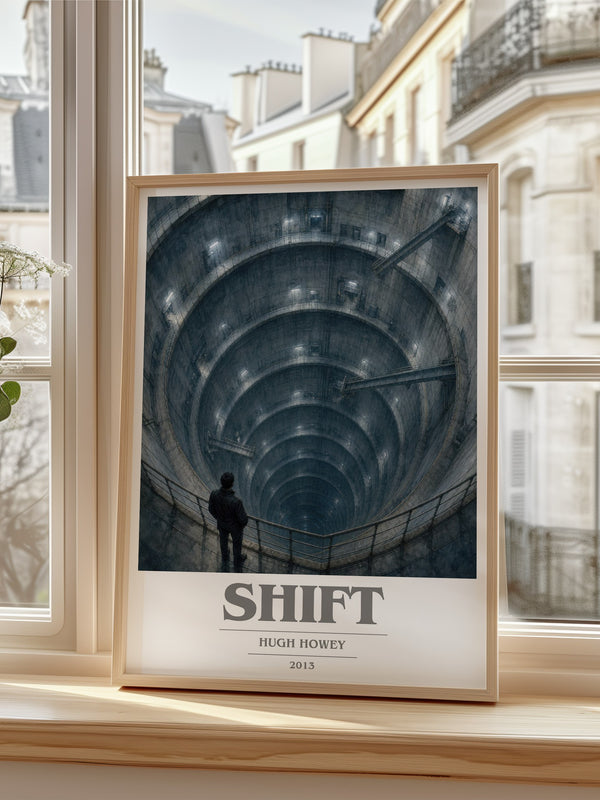 Shift book cover poster colour and style options – Hugh Howey book art