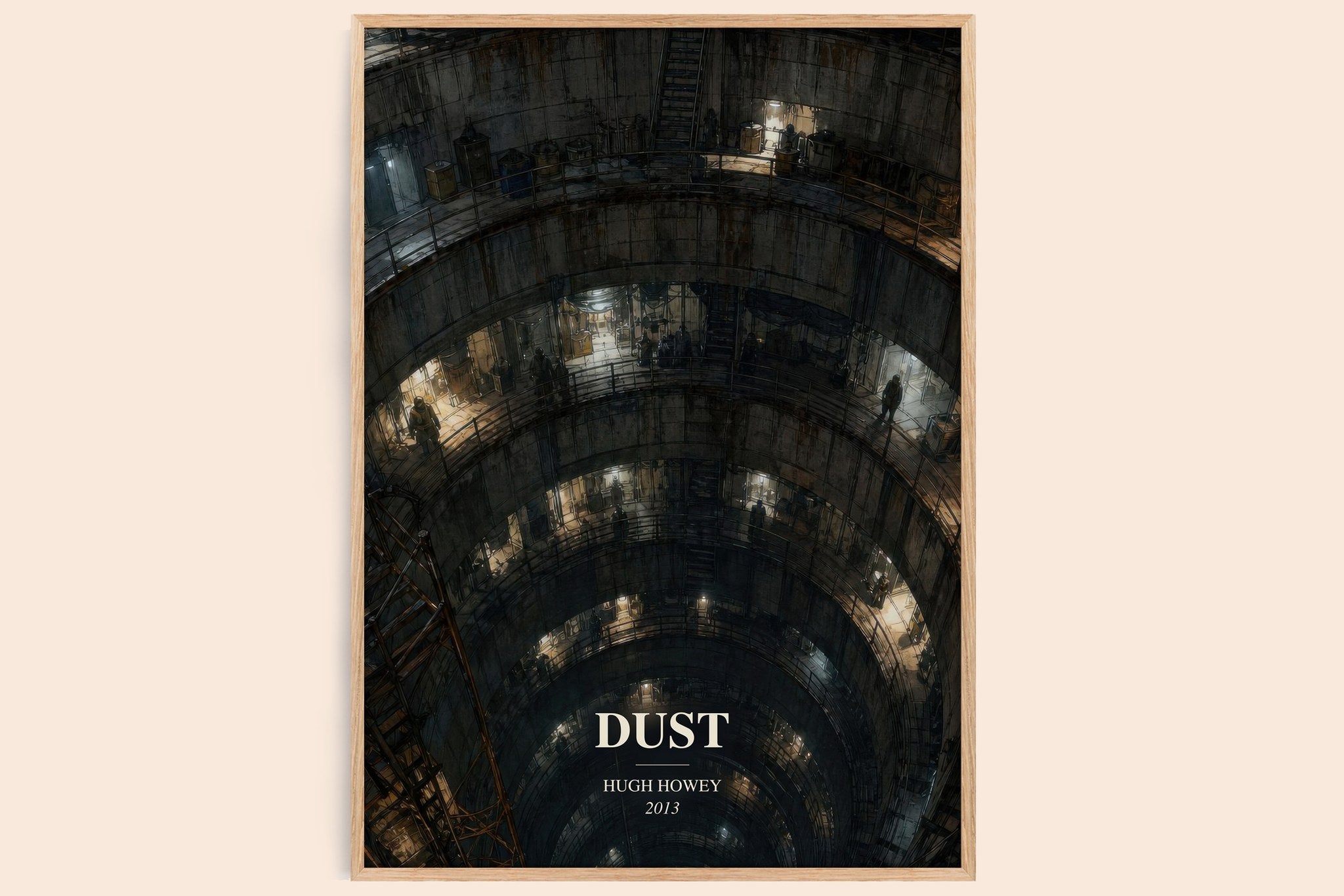 Dust Book Watercolour Illustration by Hugh Howey