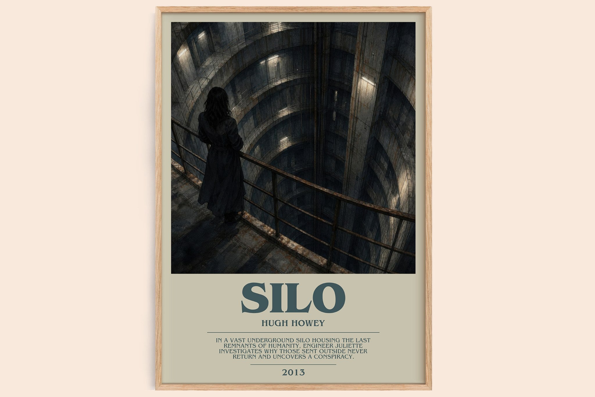 Silo Bookish Wall Art by Hugh Howey