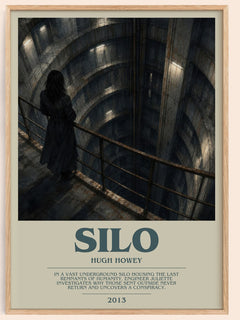 Silo bookish book poster by Hugh Howey – framed literary art print
