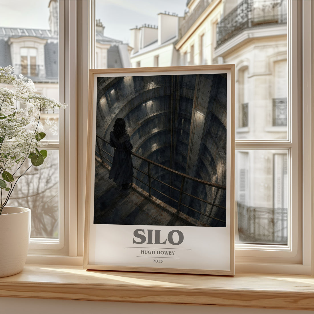 Silo book cover poster colour and style options – Hugh Howey book art
