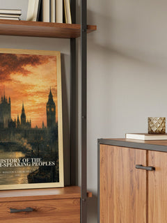 A History of the English-Speaking Peoples book watercolour illustration paper finish options – matte satin gloss