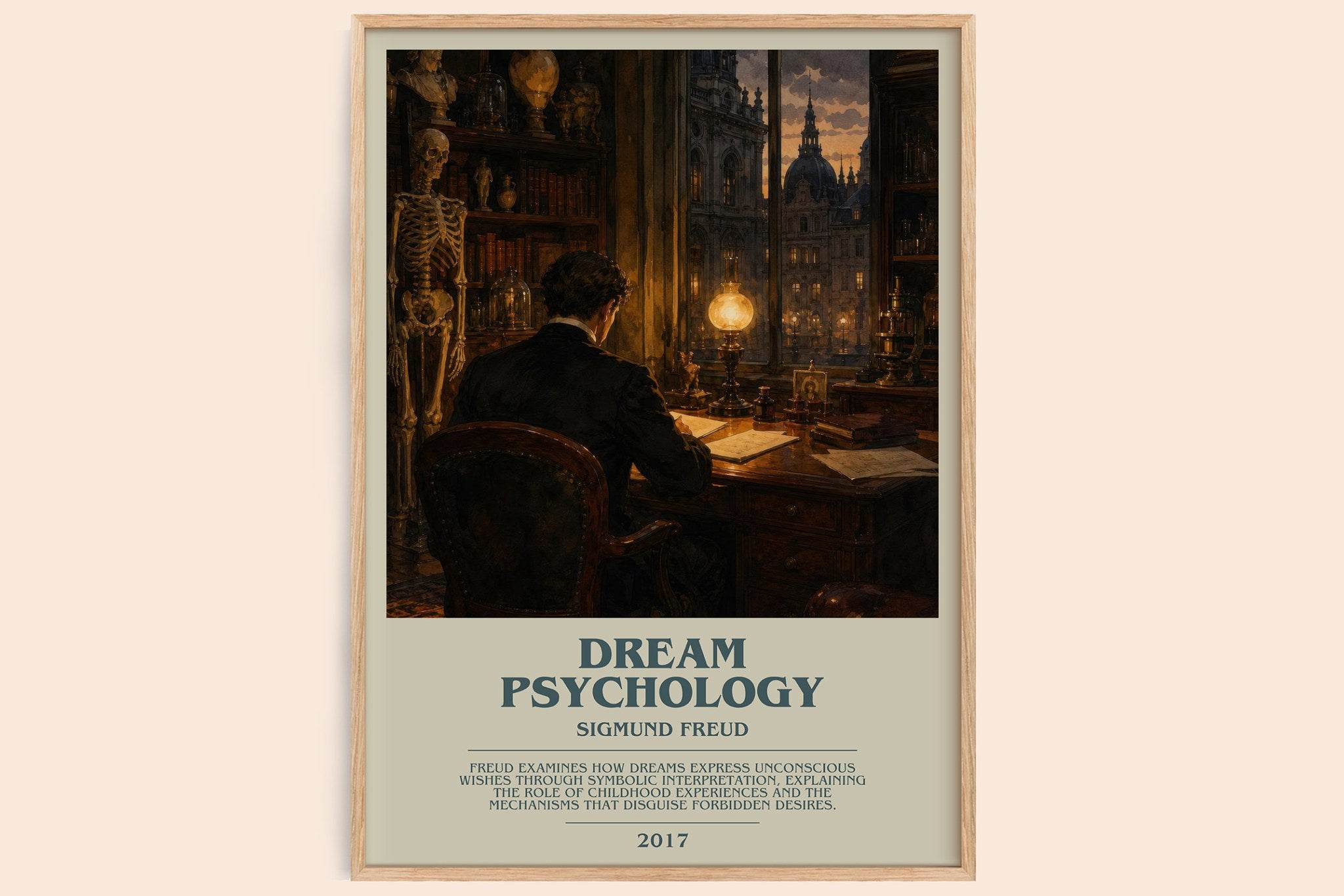Dream Psychology Bookish Wall Art by Sigmund Freud