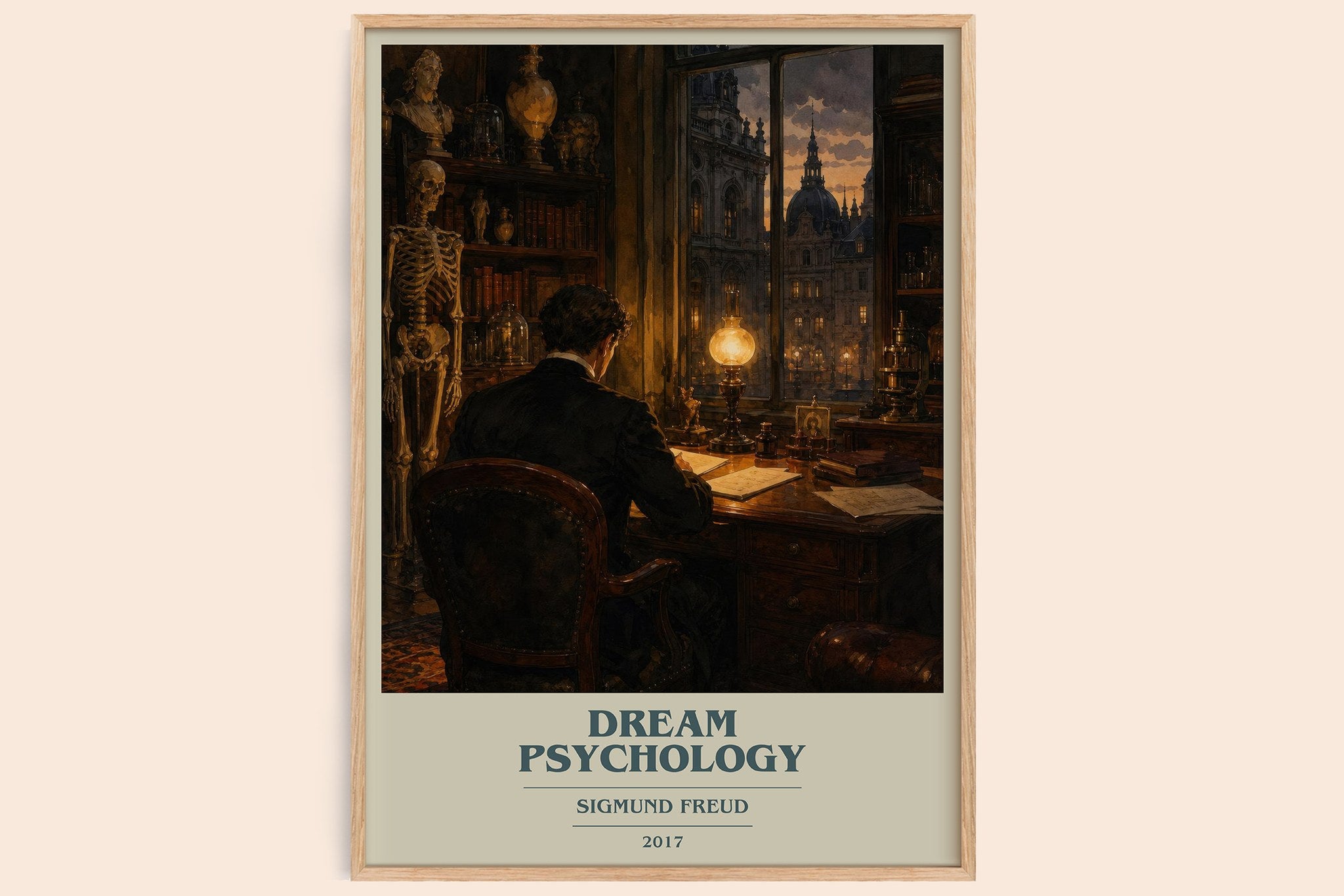 Dream Psychology Book Cover Poster by Sigmund Freud
