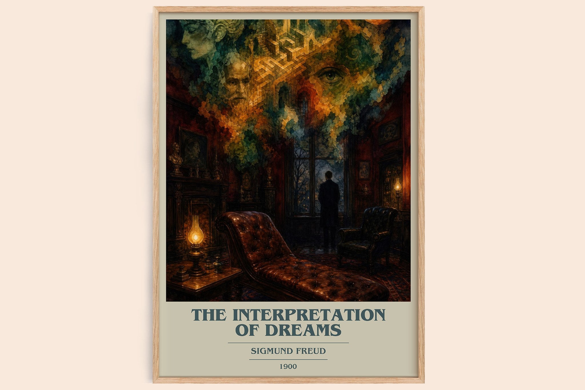 The Interpretation of Dreams Book Cover Poster by Sigmund Freud