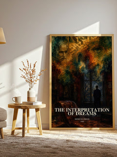 The Interpretation of Dreams watercolour print in frame leaning in hallway – non fiction wall art