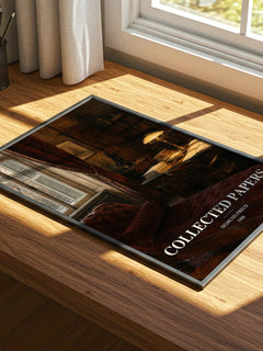 Collected papers watercolour book poster framed on wall – non fiction wall art