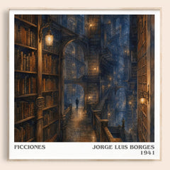 Ficciones Literary Art Print by Jorge Luis Borges – image 1