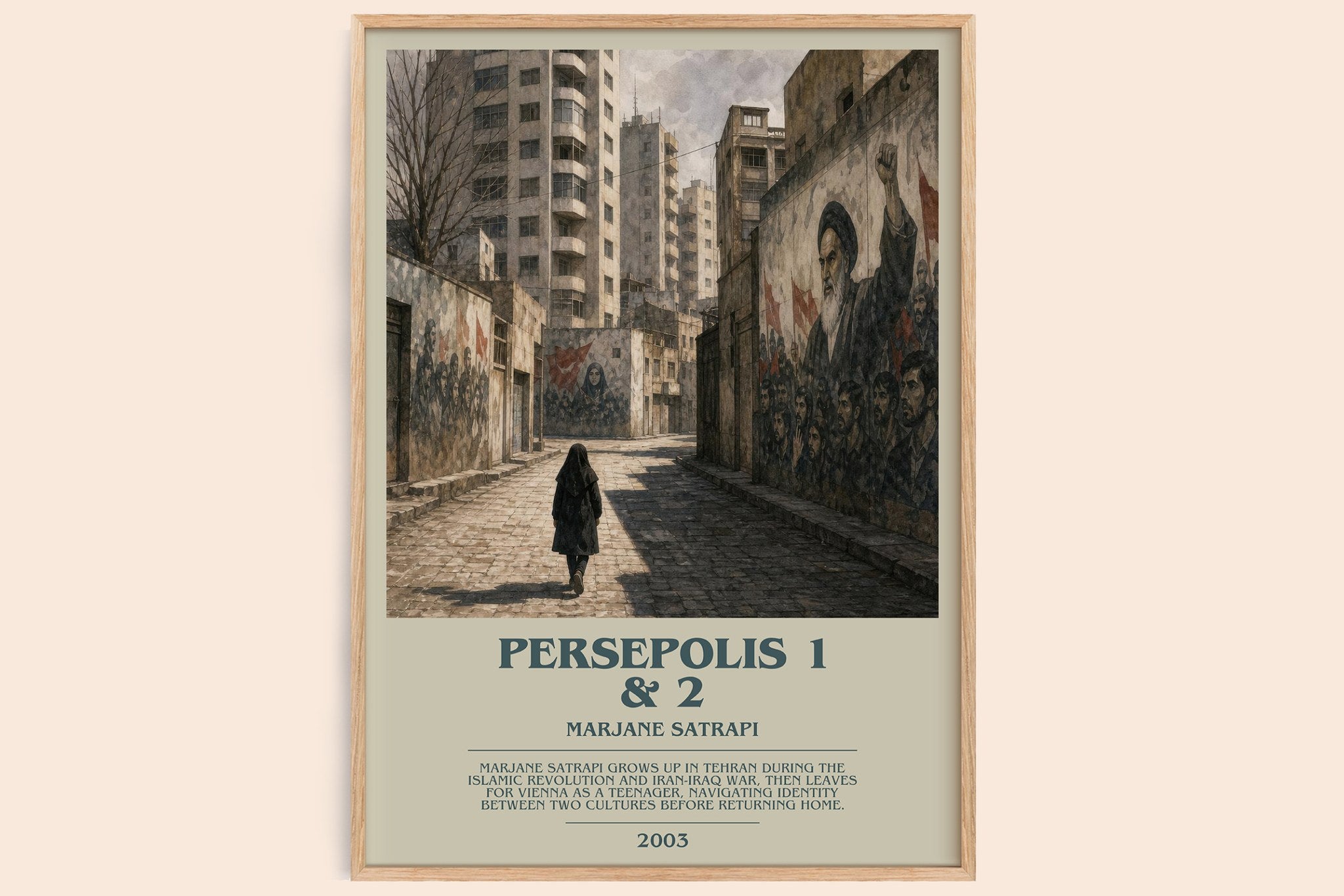 Persepolis 1 & 2 Bookish Wall Art by Marjane Satrapi
