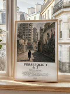 Persepolis 1 & 2 bookish poster colour and style options – Marjane Satrapi book art