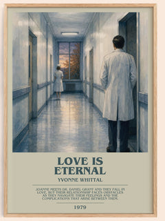 Love is Eternal bookish book poster by Yvonne Whittal – framed literary art print