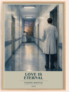 Love is Eternal book cover book poster by Yvonne Whittal – framed literary art print