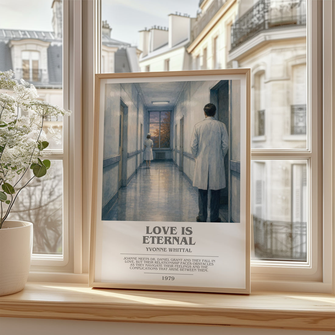 Love is Eternal bookish poster colour and style options – Yvonne Whittal book art