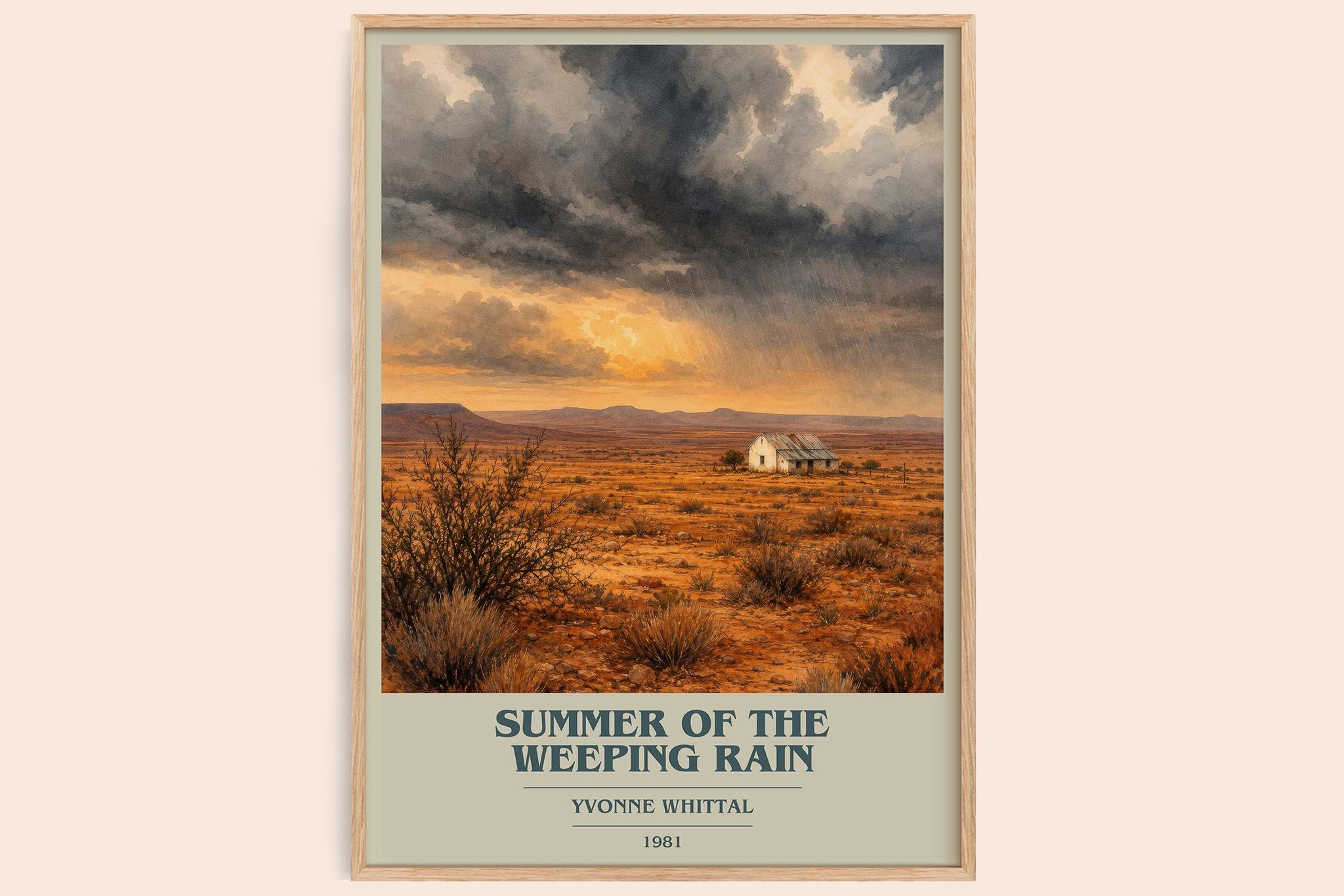 Summer of the Weeping Rain Book Cover Poster by Yvonne Whittal