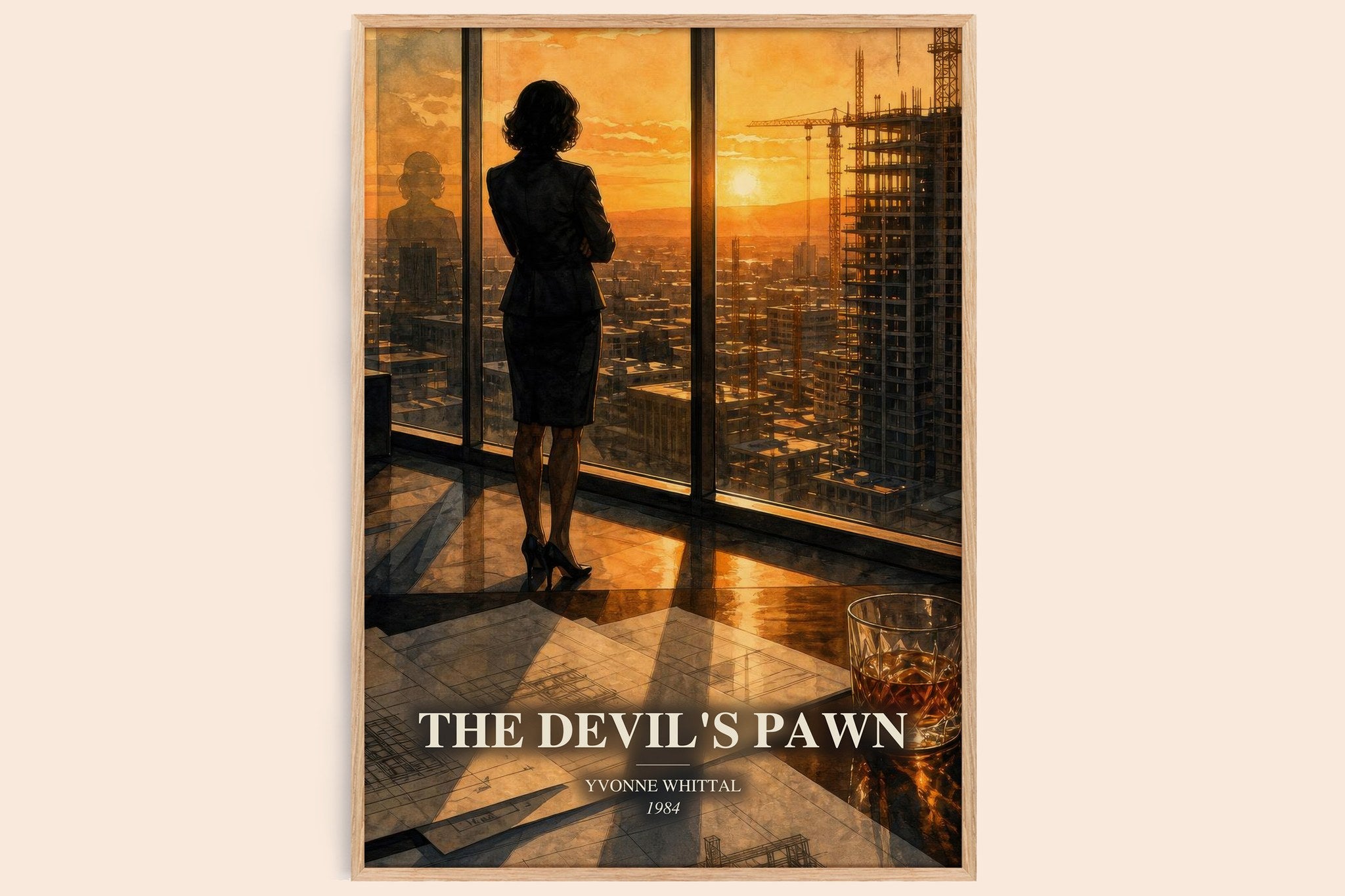 The Devil's Pawn Book Watercolour Illustration by Yvonne Whittal