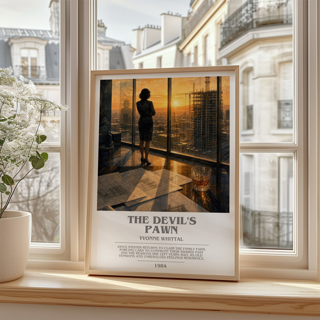 The Devil's Pawn bookish poster colour and style options – Yvonne Whittal book art