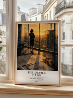 The Devil's Pawn book cover poster colour and style options – Yvonne Whittal book art