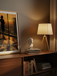 The Devil's Pawn watercolour print on bookshelf – Yvonne Whittal fan gift