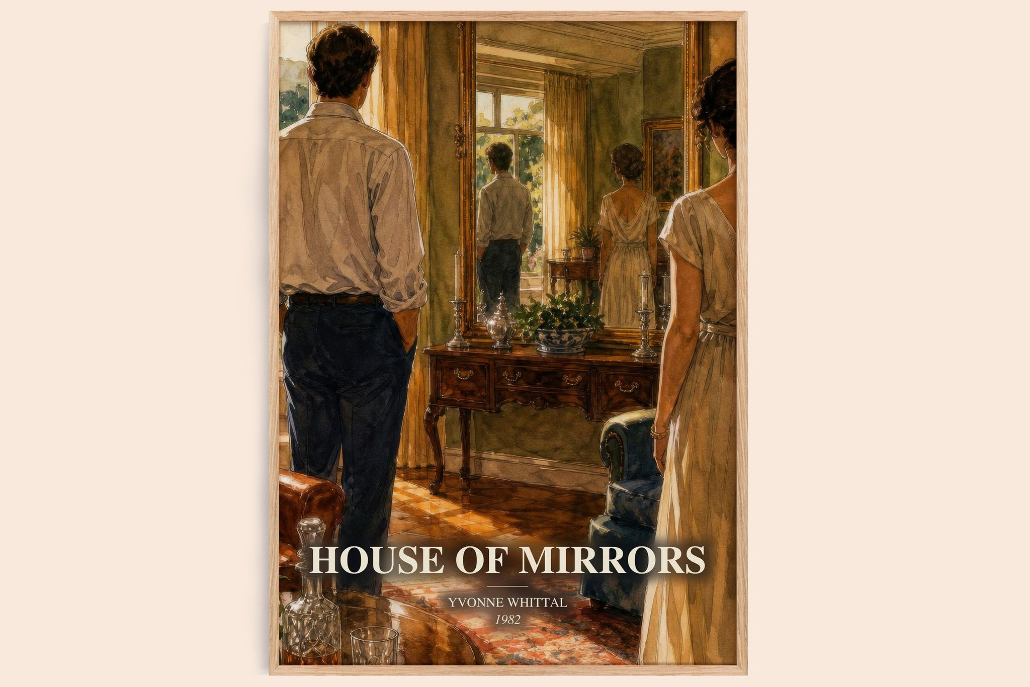 House of Mirrors Book Watercolour Illustration by Yvonne Whittal