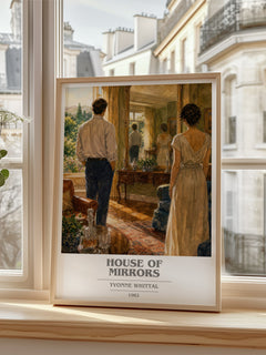 House of Mirrors book cover poster colour and style options – Yvonne Whittal book art