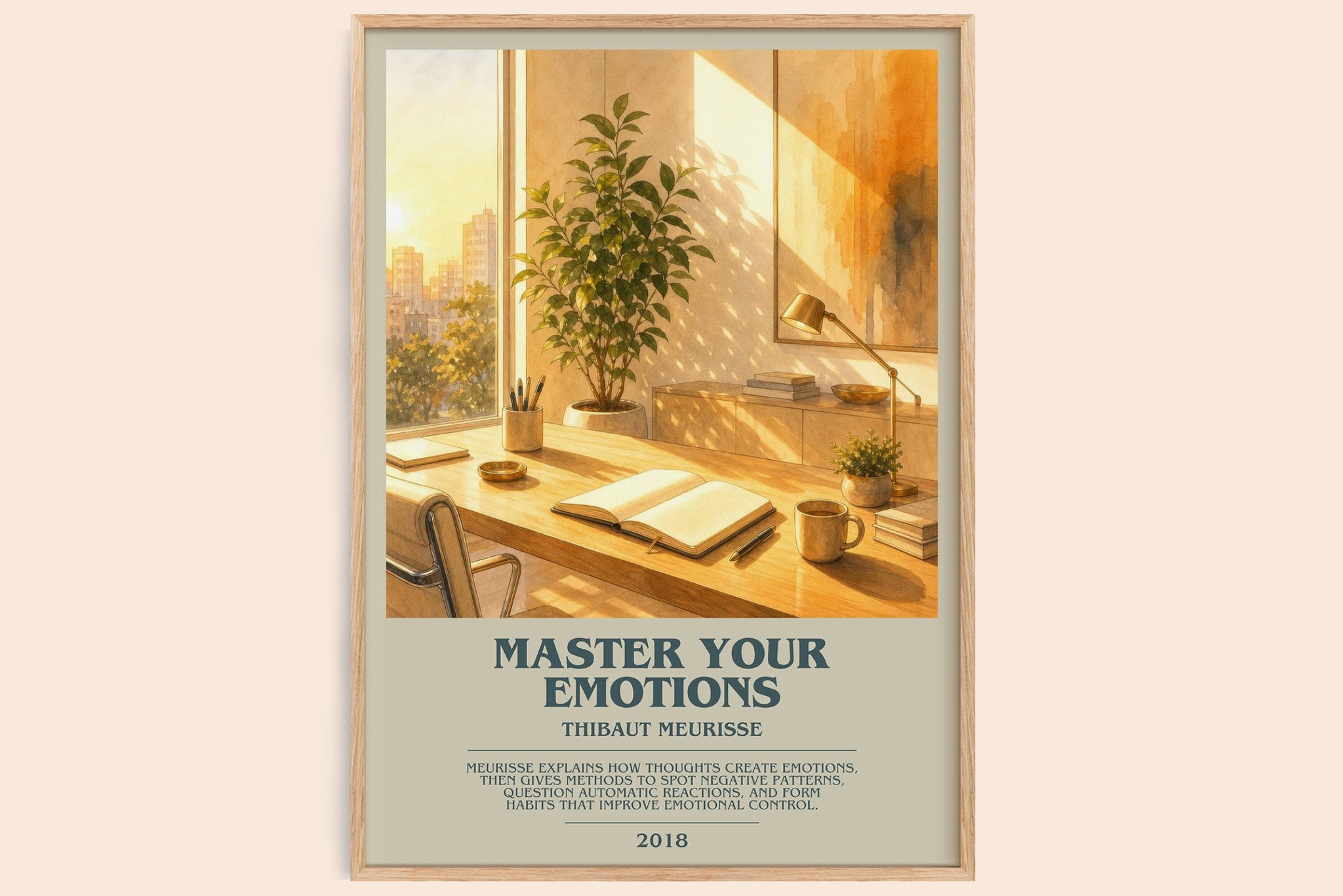 Master Your Emotions Bookish Wall Art by Thibaut Meurisse