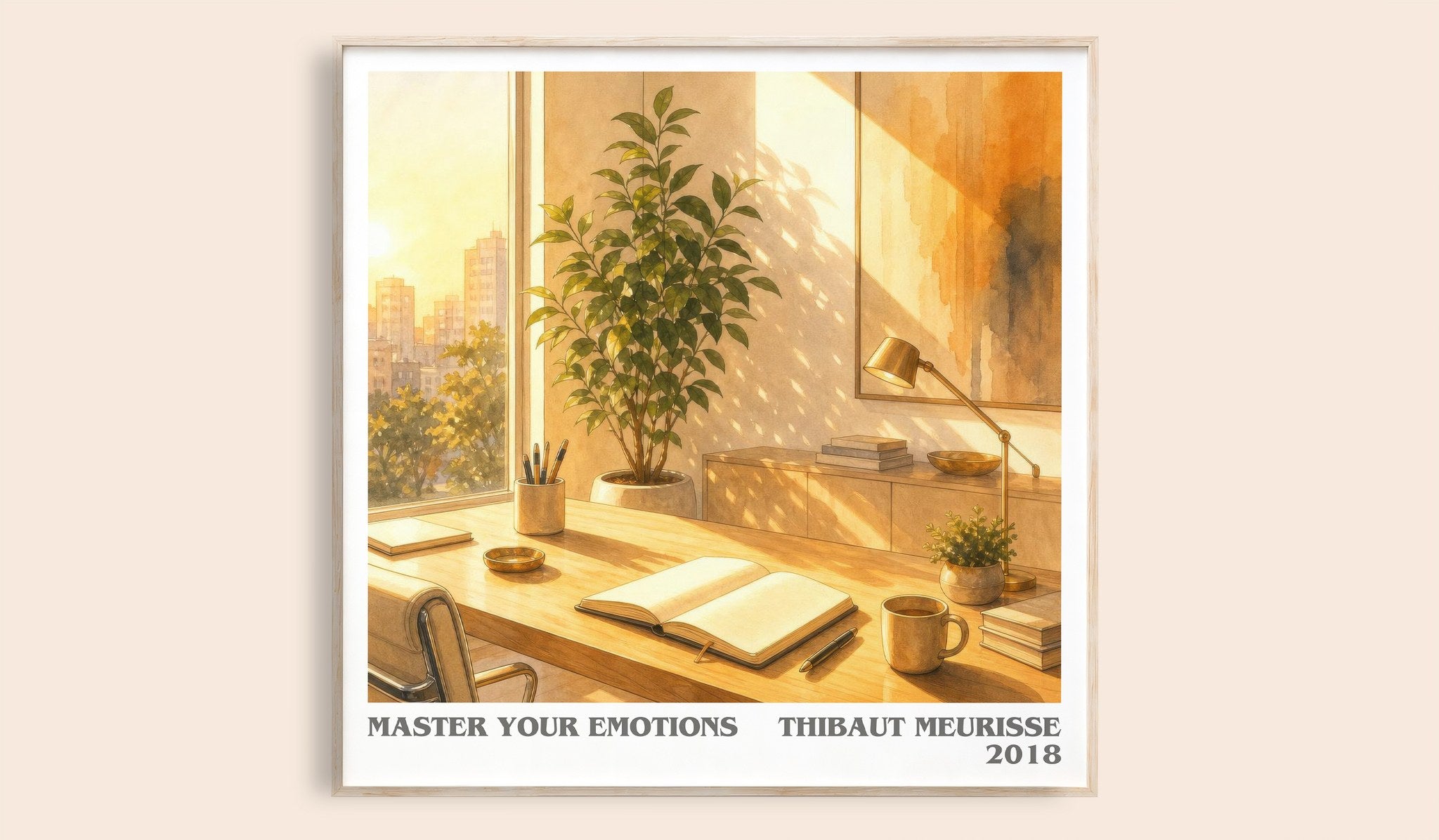 Master Your Emotions Literary Art Print by Thibaut Meurisse