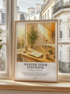Master Your Emotions bookish poster colour and style options – Thibaut Meurisse book art