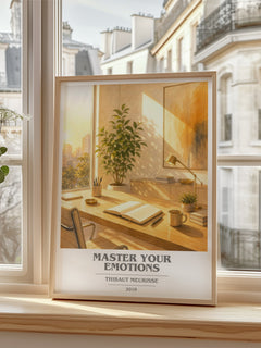 Master Your Emotions book cover poster colour and style options – Thibaut Meurisse book art