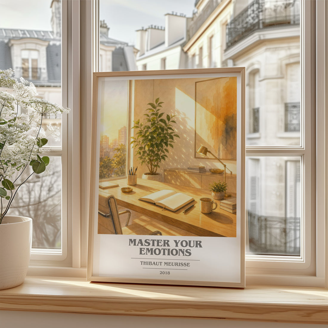 Master Your Emotions book cover poster colour and style options – Thibaut Meurisse book art