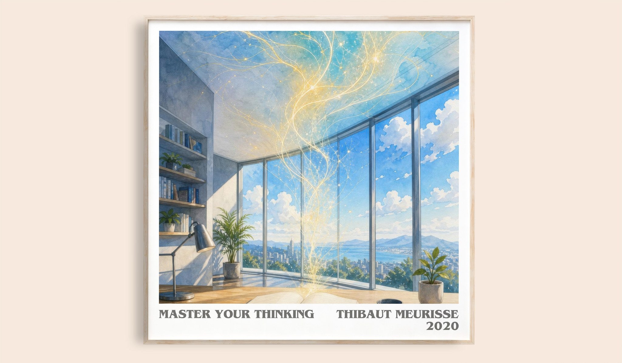 Master Your Thinking Literary Art Print by Thibaut Meurisse