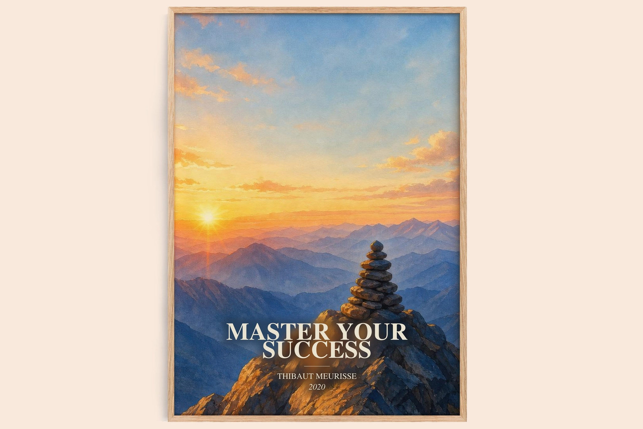 Master Your Success Book Watercolour Illustration by Thibaut Meurisse