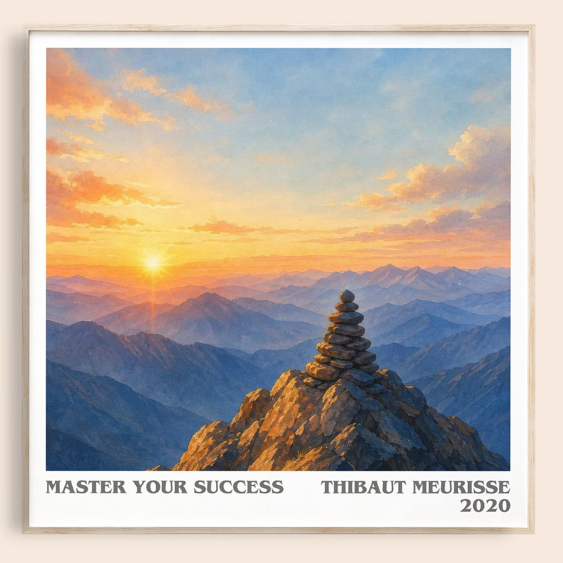 Master Your Success literary book poster by Thibaut Meurisse – framed literary art print