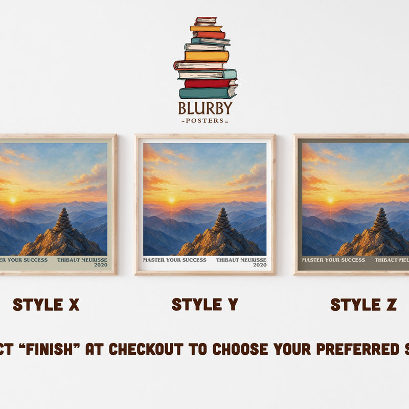Master Your Success literary print in frame leaning in hallway – non fiction wall art