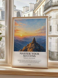 Master Your Success bookish poster colour and style options – Thibaut Meurisse book art
