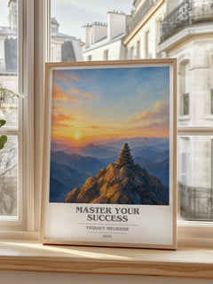 Master Your Success book cover poster colour and style options – Thibaut Meurisse book art