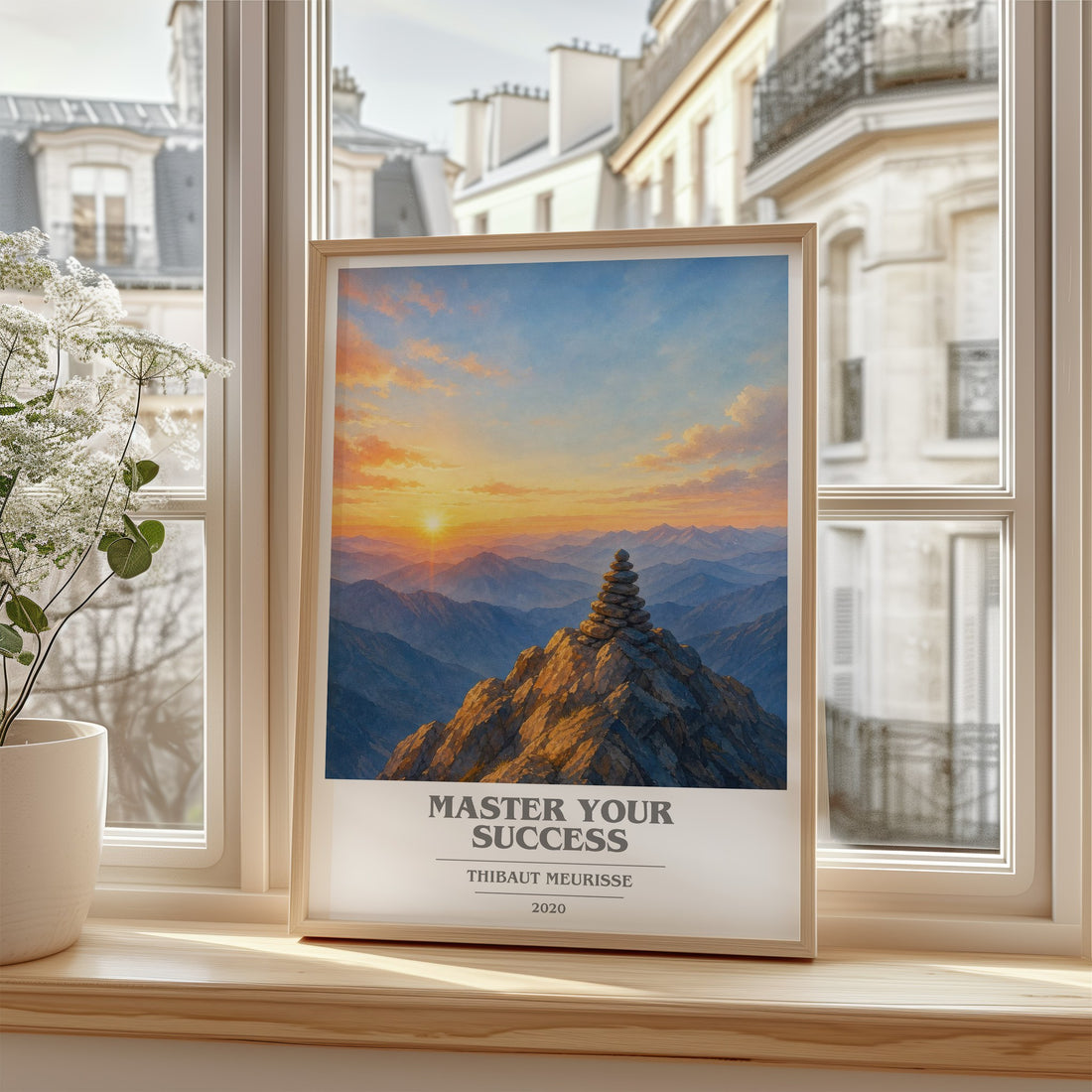 Master Your Success book cover poster colour and style options – Thibaut Meurisse book art