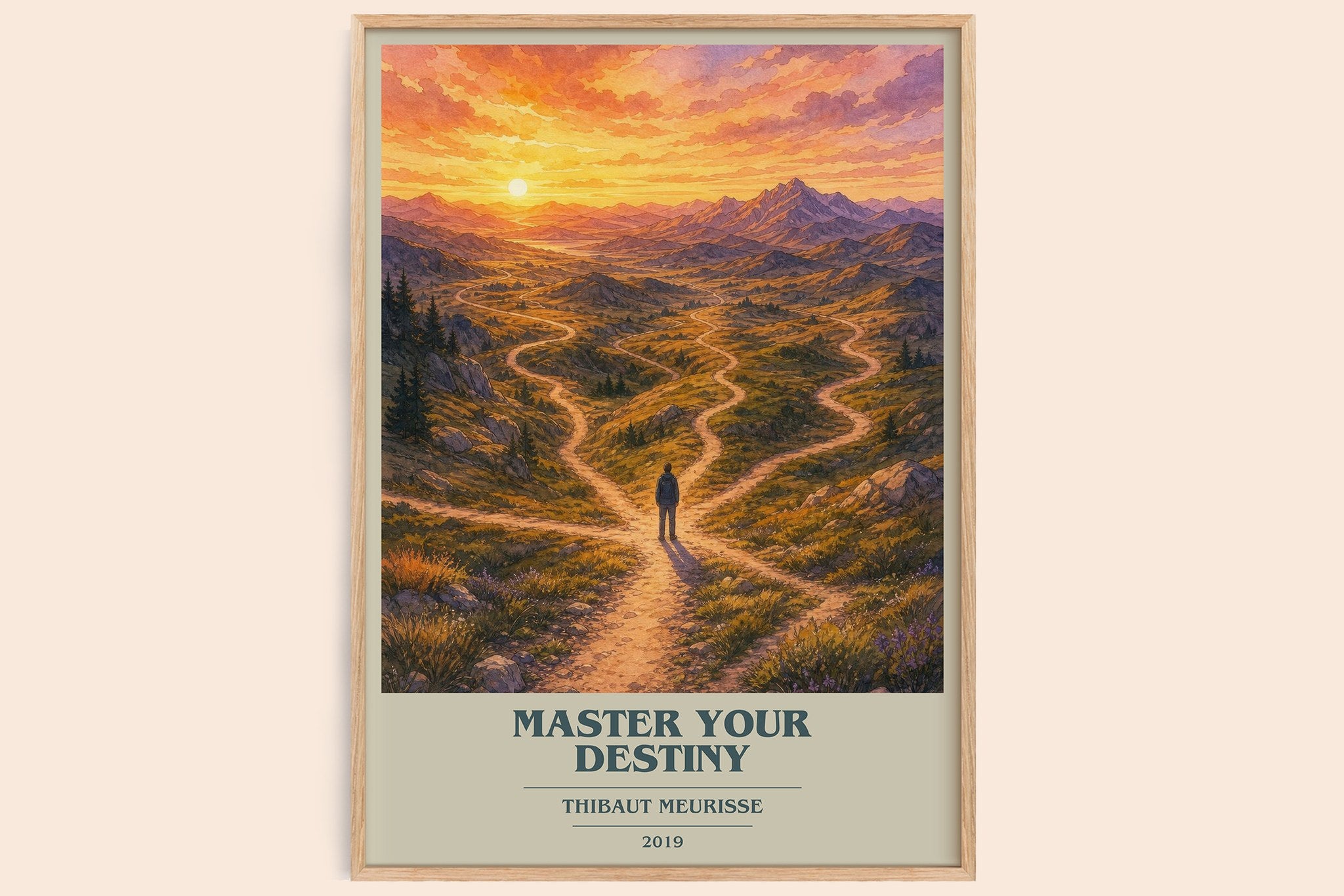 Master Your Destiny Book Cover Poster by Thibaut Meurisse