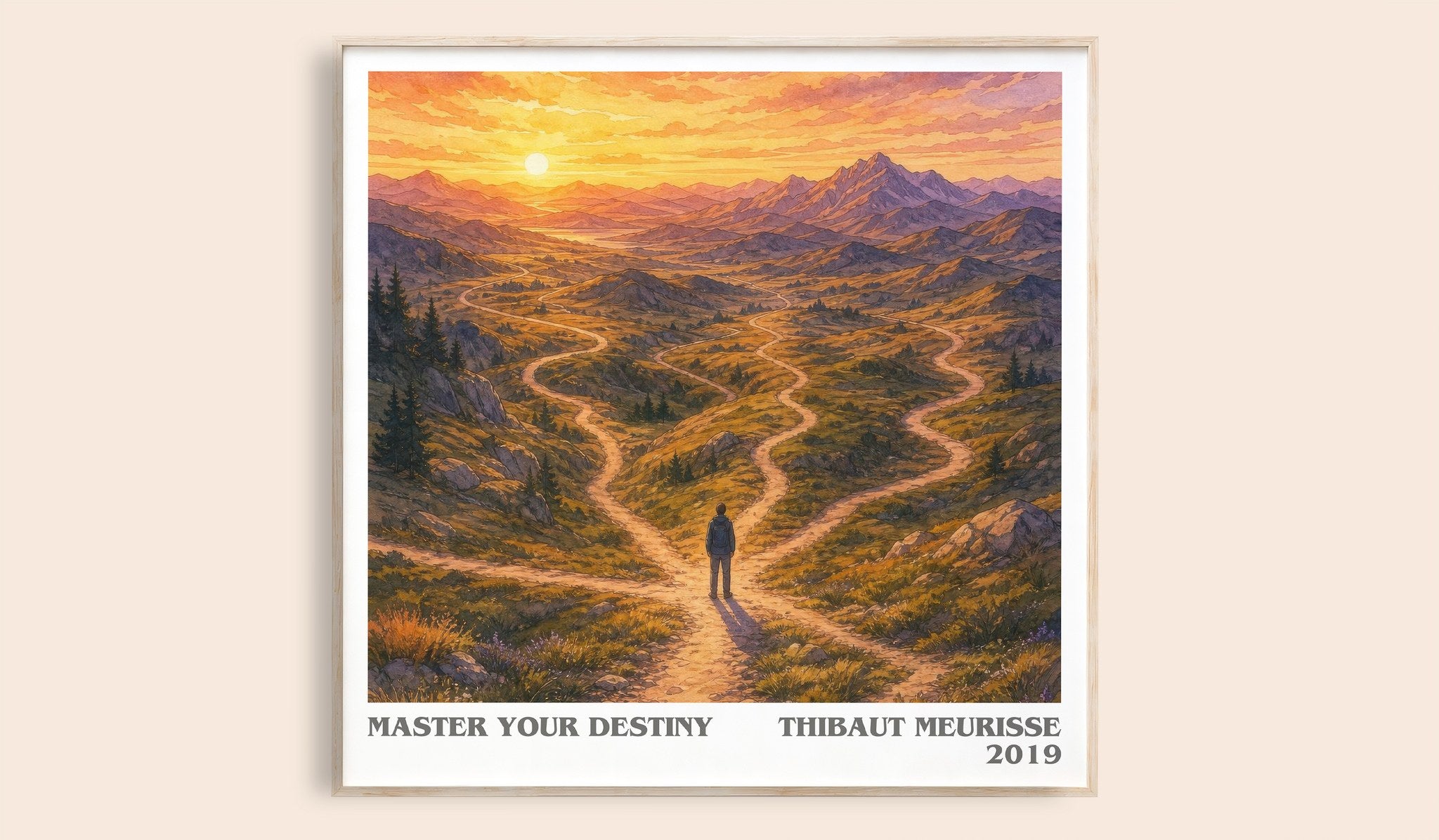 Master Your Destiny Literary Art Print by Thibaut Meurisse