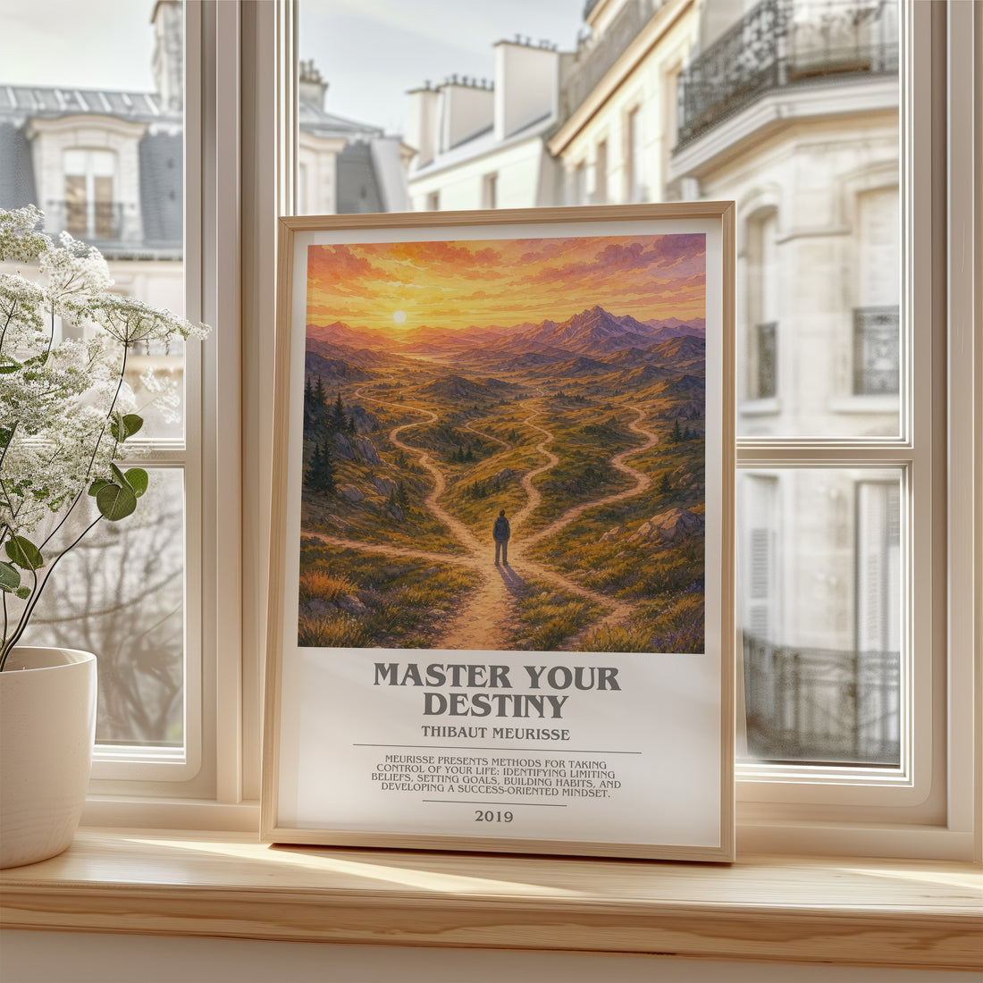 Master Your Destiny bookish poster colour and style options – Thibaut Meurisse book art