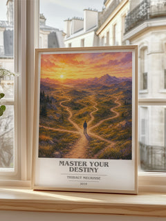 Master Your Destiny book cover poster colour and style options – Thibaut Meurisse book art
