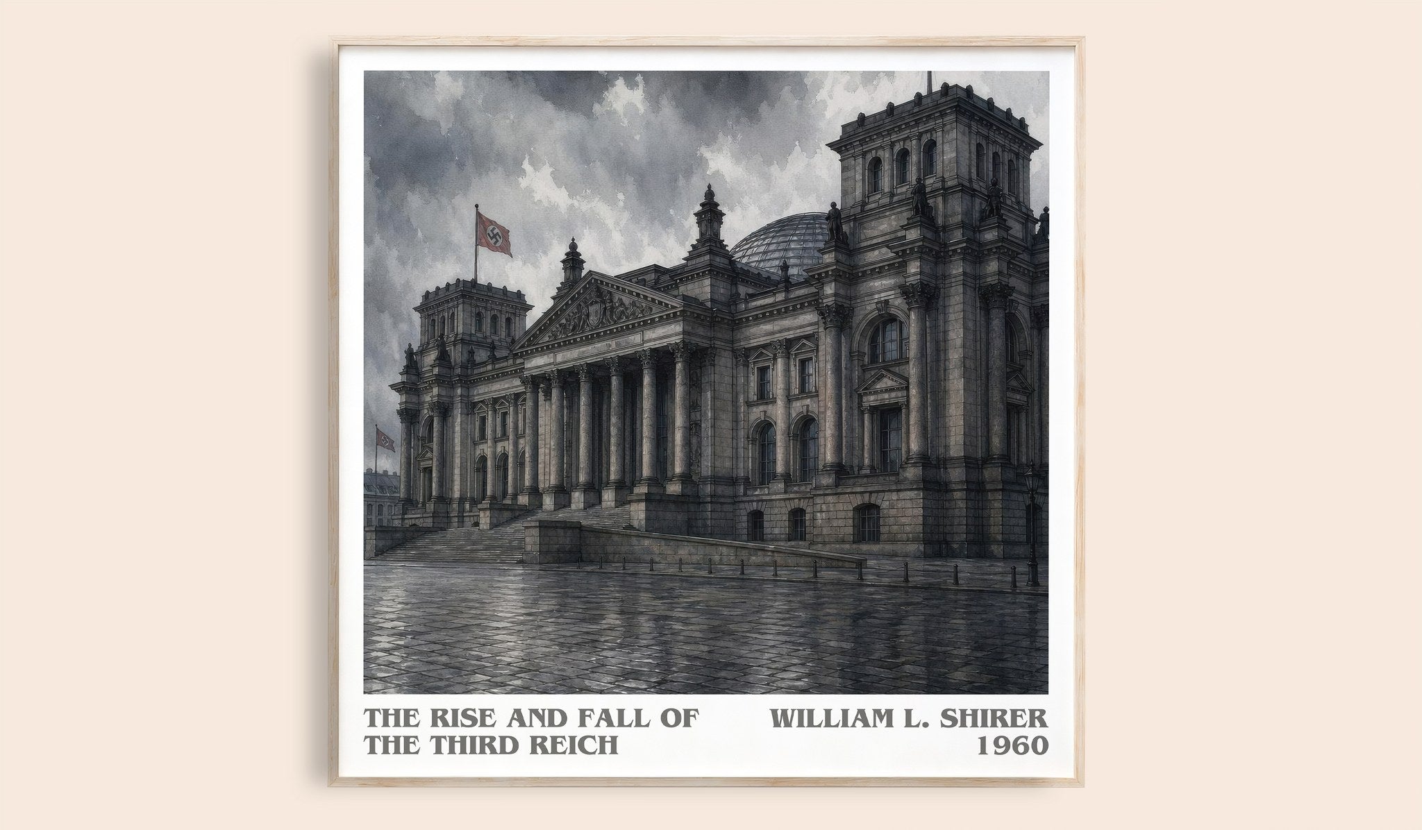 Rise and Fall of the Third Reich Literary Art Print by W. Shirer