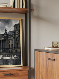 The Rise and Fall of the Third Reich book watercolour illustration paper finish options – matte satin gloss