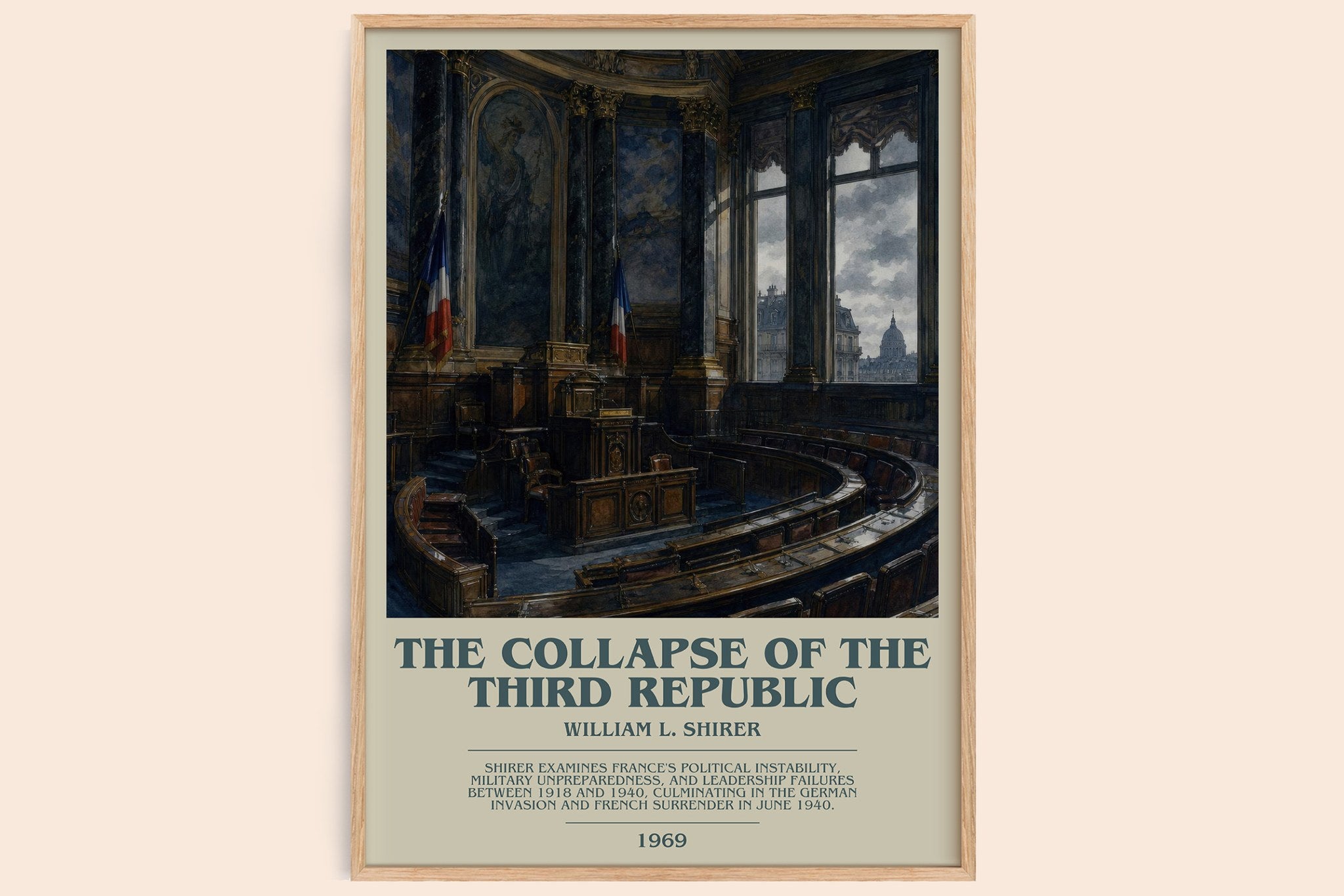 collapse of the Third Republic Bookish Wall Art by William L. Shirer