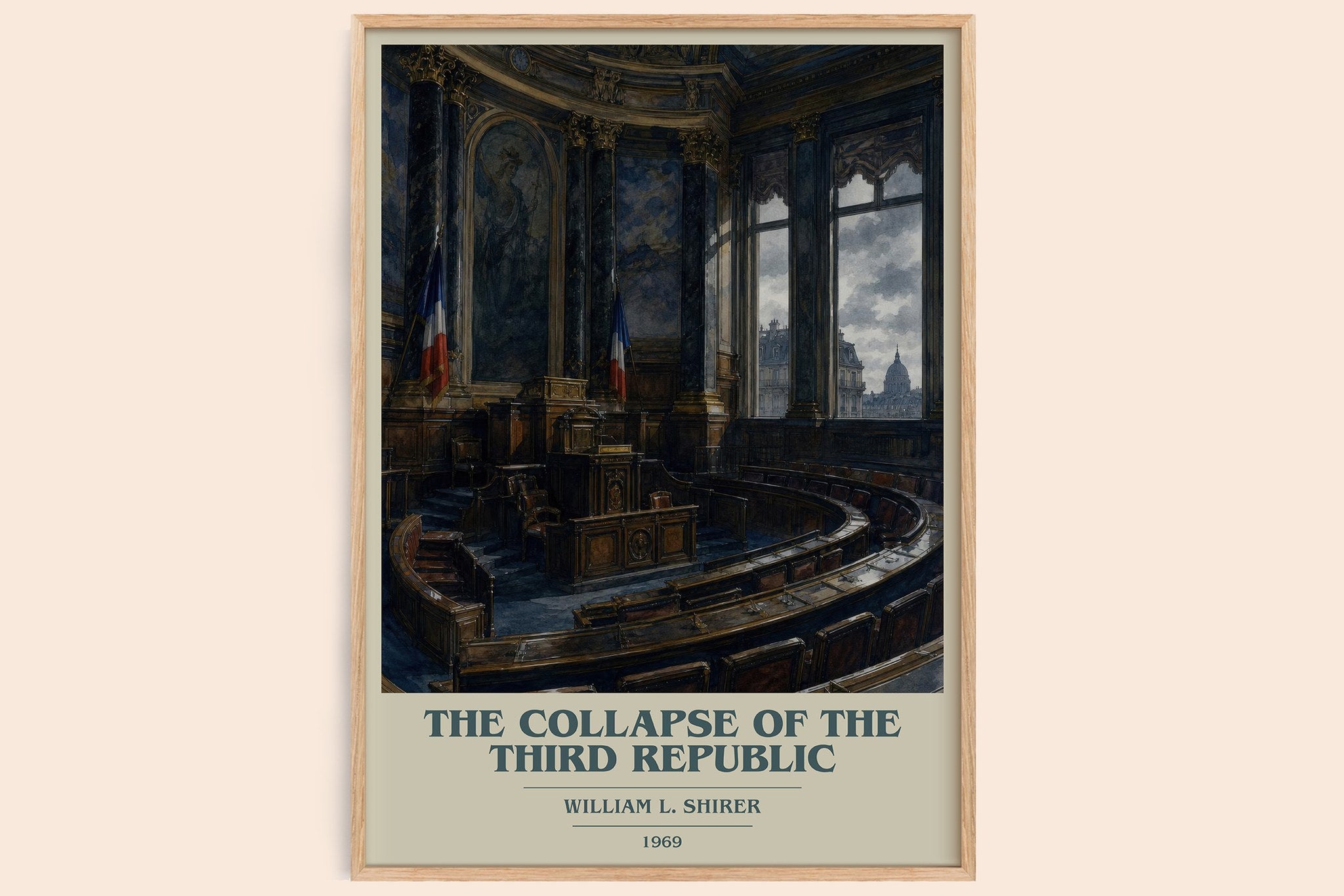 collapse of the Third Republic Book Cover Poster by William L. Shirer