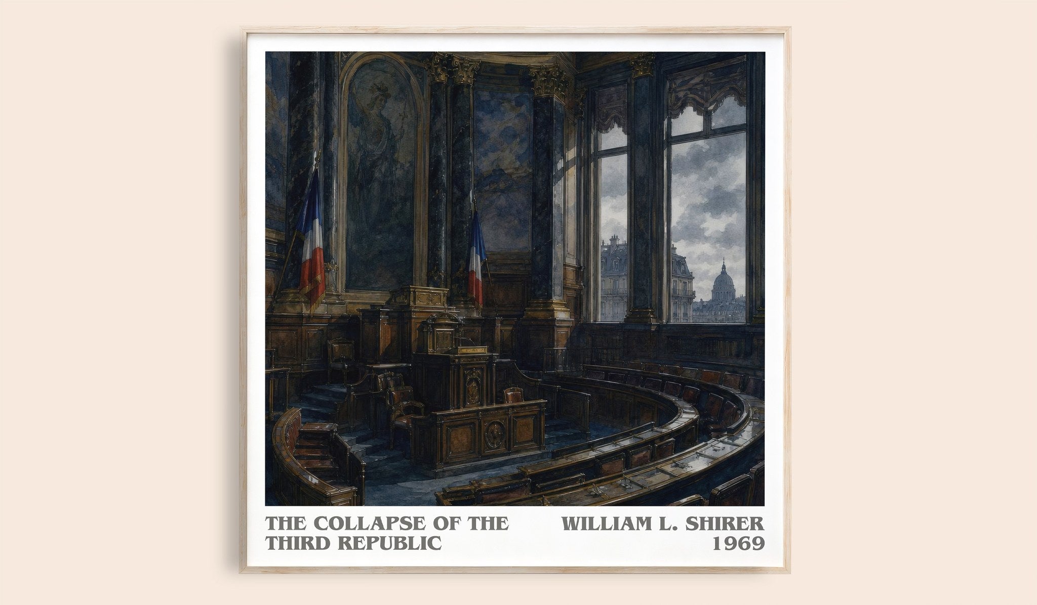collapse of the Third Republic Literary Art Print by William L. Shirer