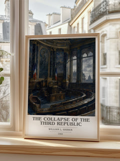 The collapse of the Third Republic book cover poster colour and style options – William L. Shirer book art