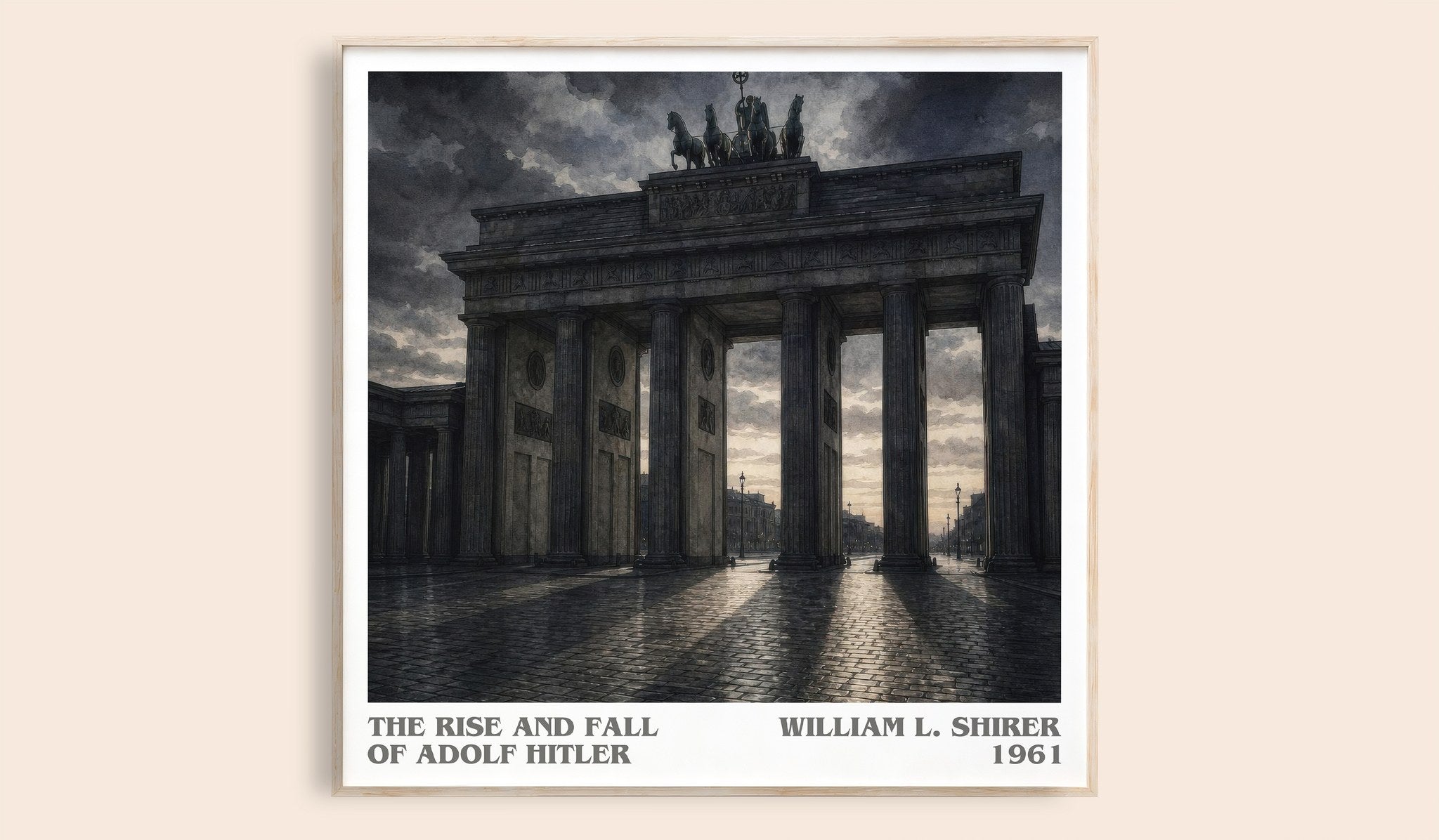rise and fall of Adolf Hitler Literary Art Print by William L. Shirer